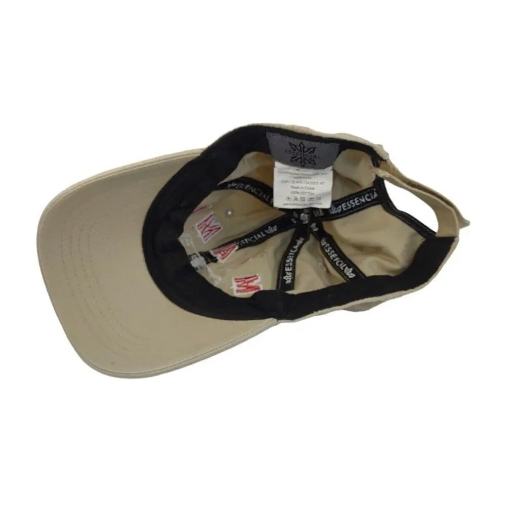 Miami South Beach American Flag Baseball Hat Embroidered Adjustable Khaki RARE!!